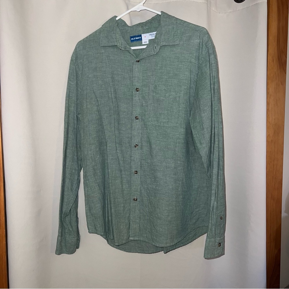 Old Navy Regular Fit Everyday Linen Blend Button Down